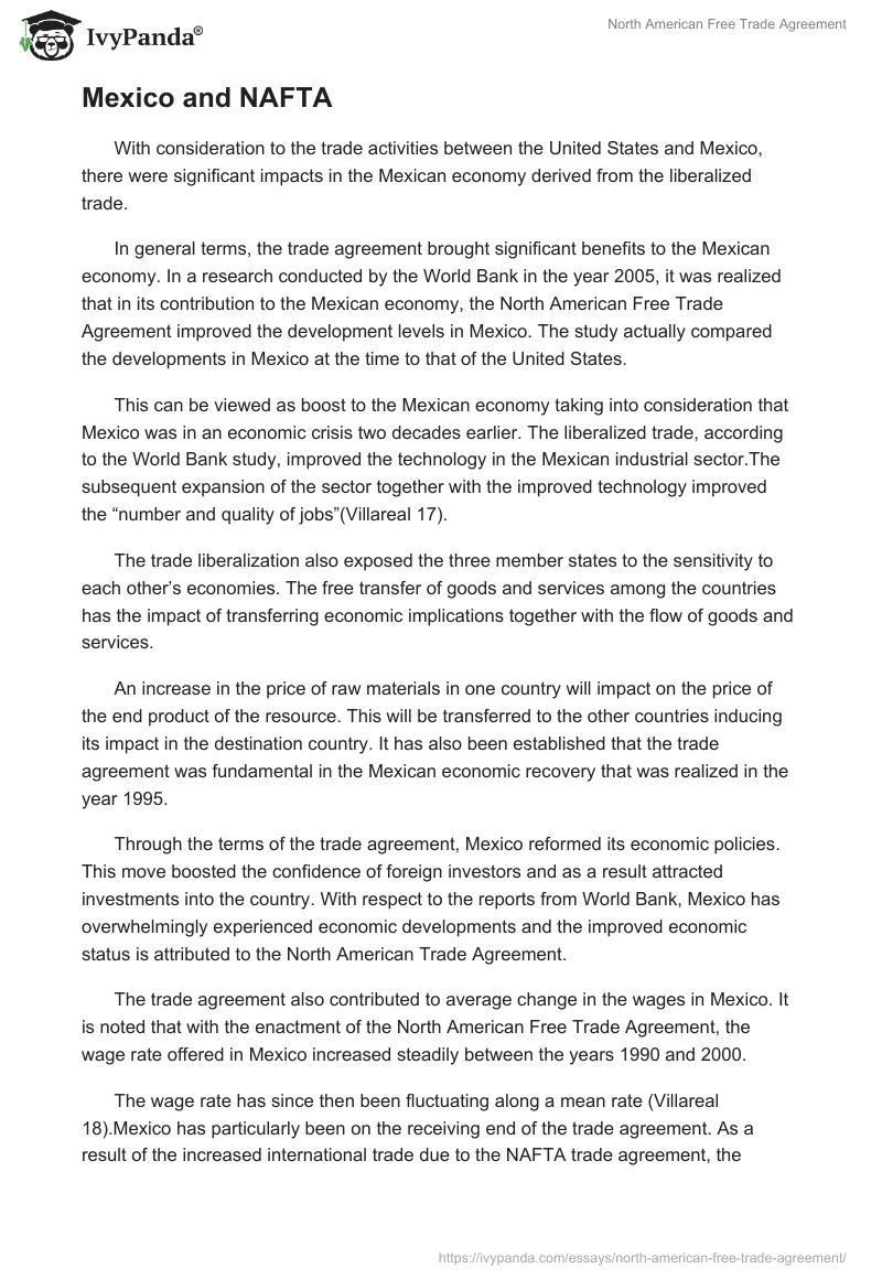 North American Free Trade Agreement. Page 3