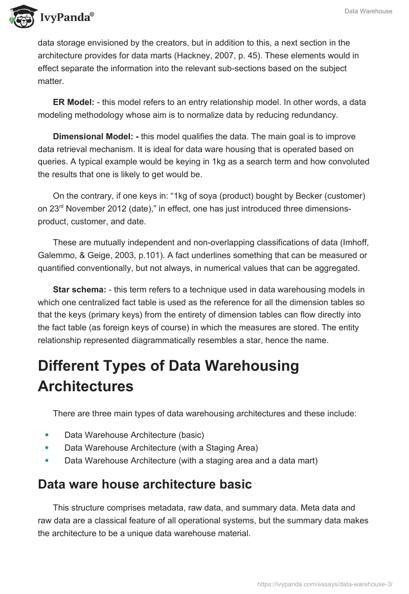 Data Warehouse. Page 4