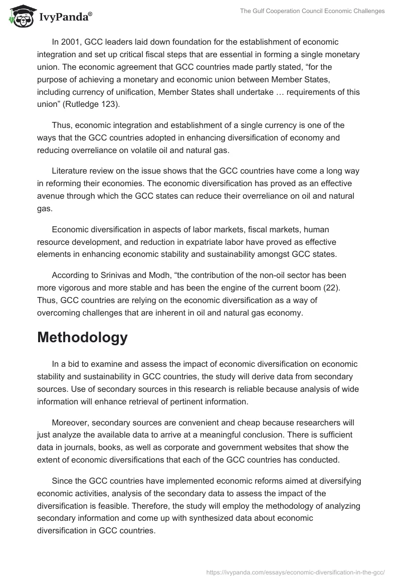 The Gulf Cooperation Council Economic Challenges. Page 4