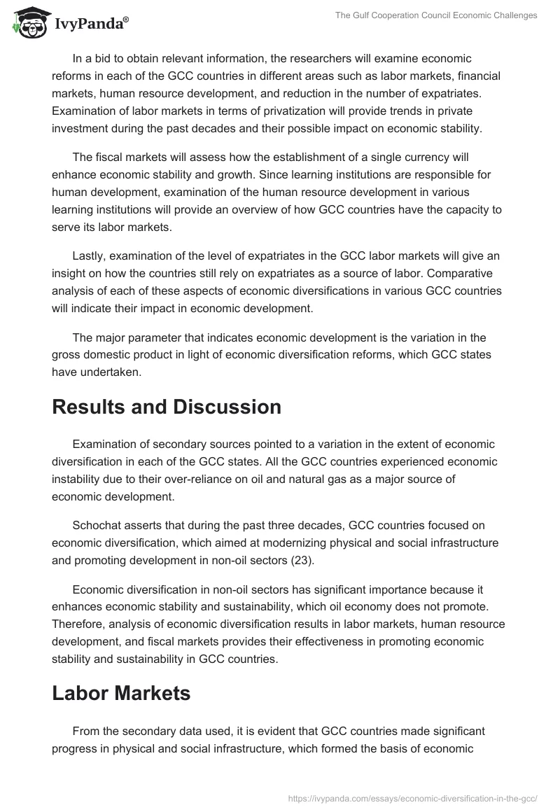 The Gulf Cooperation Council Economic Challenges. Page 5