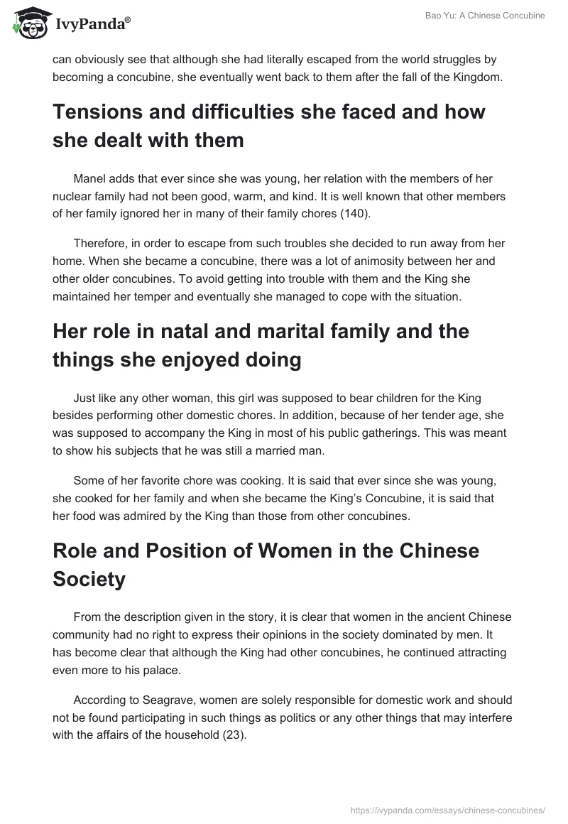 Bao Yu: A Chinese Concubine. Page 3