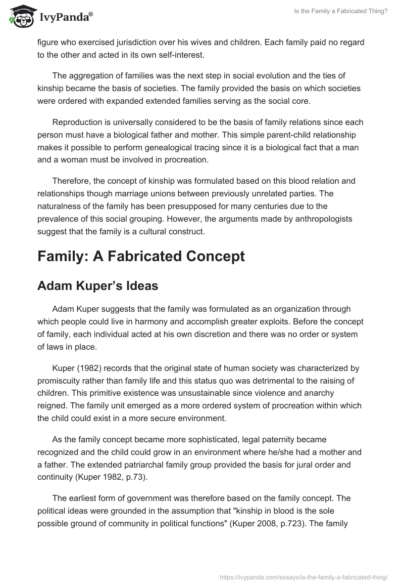 Is the Family a Fabricated Thing?. Page 2