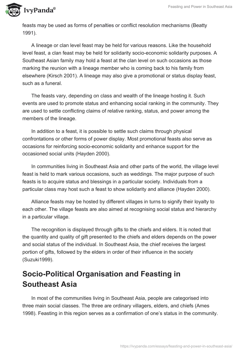 Feasting and Power in Southeast Asia. Page 4