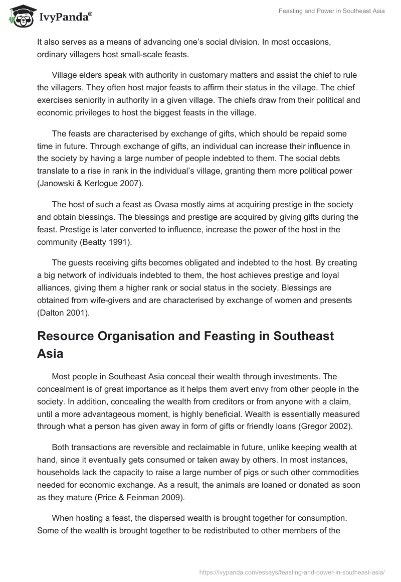 Feasting and Power in Southeast Asia. Page 5