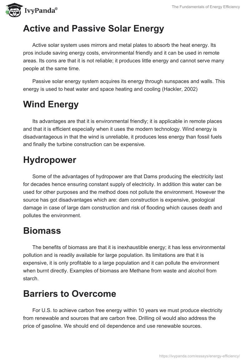 The Fundamentals of Energy Efficiency. Page 2