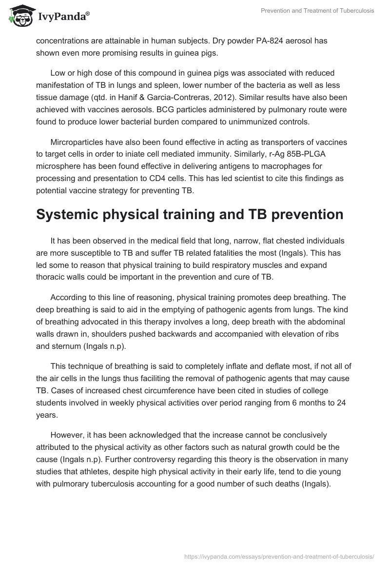 Prevention and Treatment of Tuberculosis. Page 3