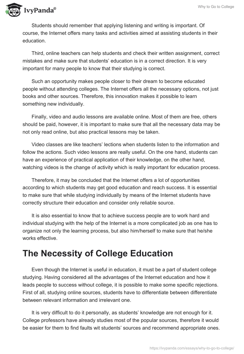 Why to Go to College. Page 3