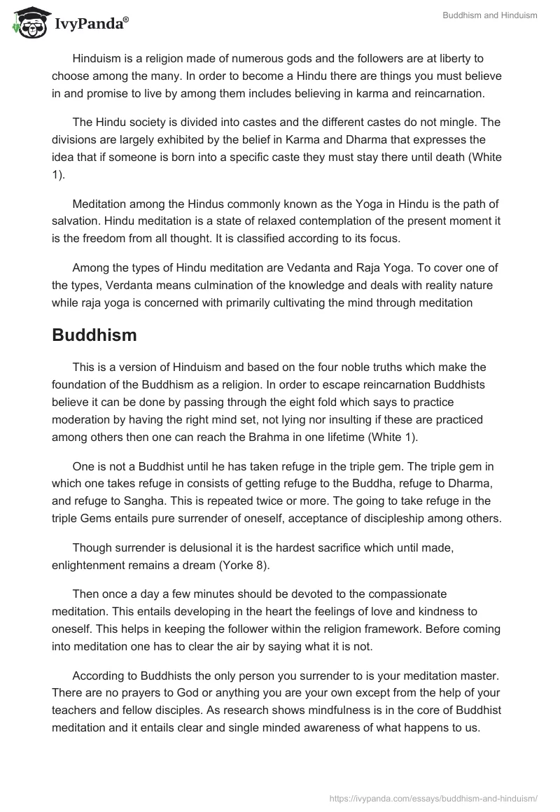 Buddhism and Hinduism. Page 2