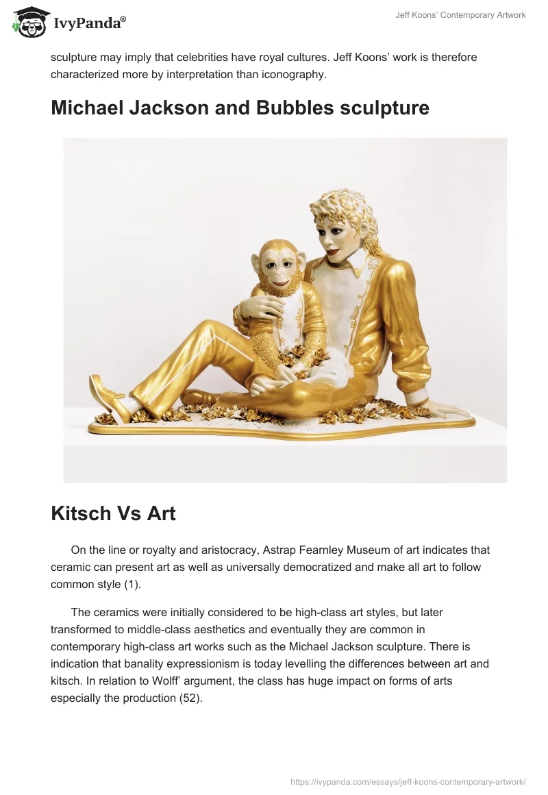Jeff Koons’ Contemporary Artwork. Page 3