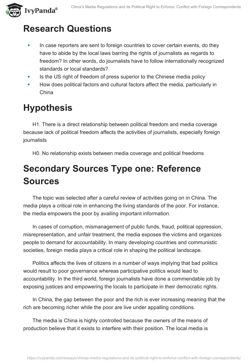 China’s Media Regulations and Its Political Right to Enforce: Conflict With Foreign Correspondents. Page 2