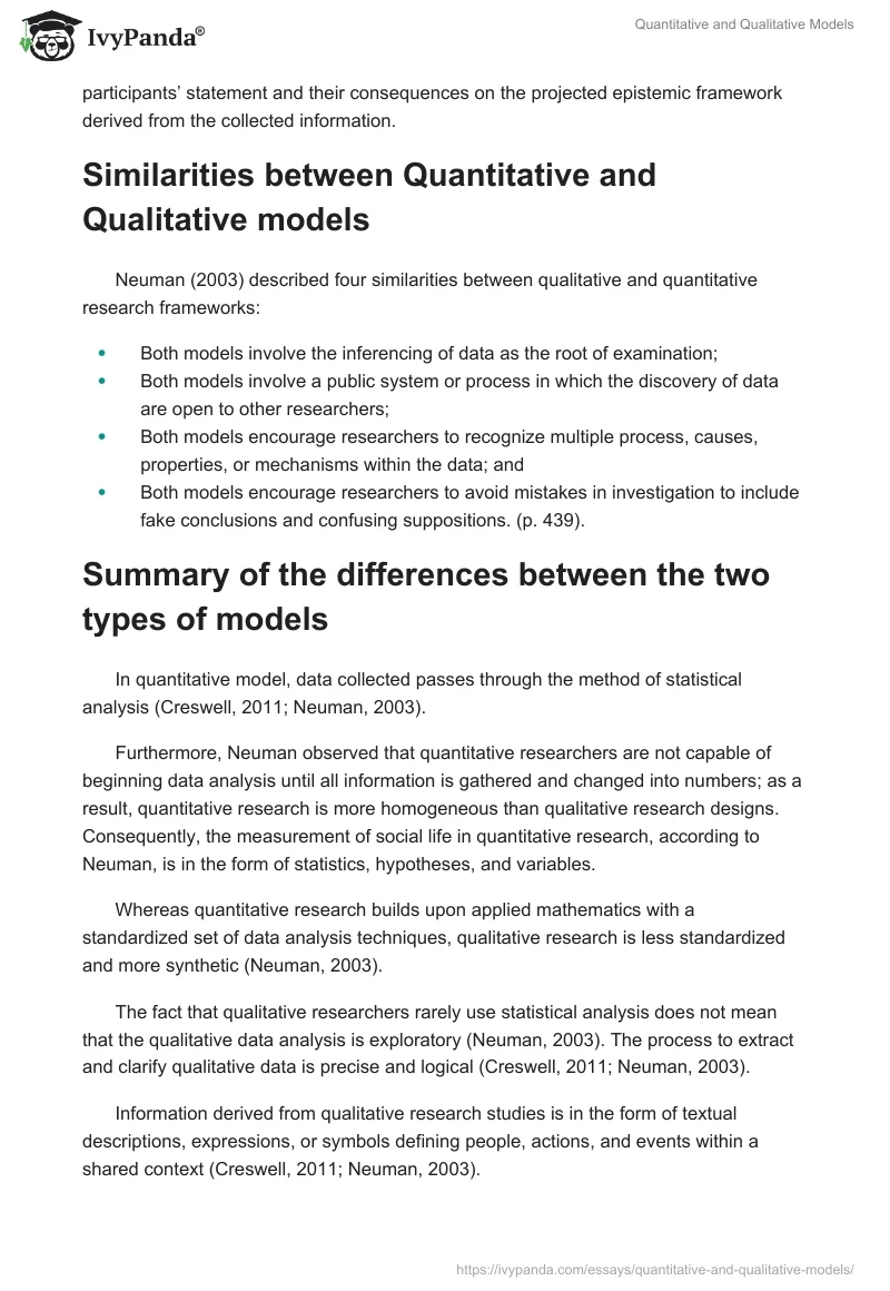 Quantitative and Qualitative Models. Page 2