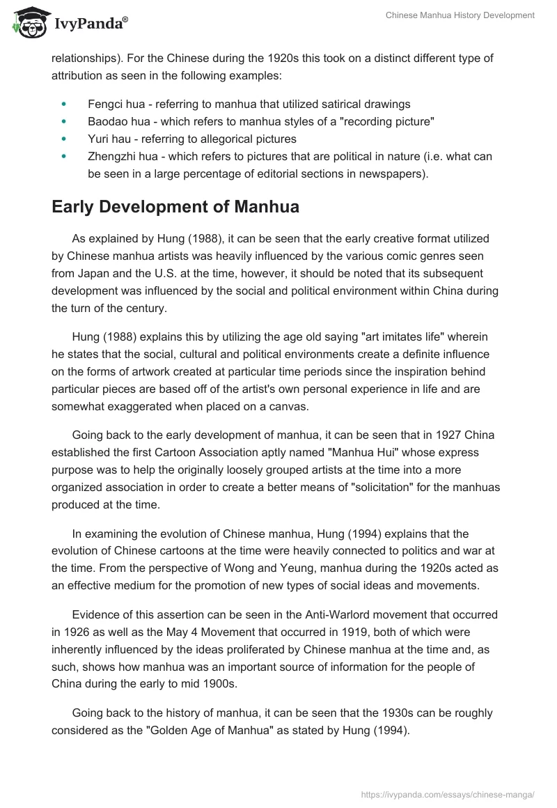 Chinese Manhua History Development. Page 4