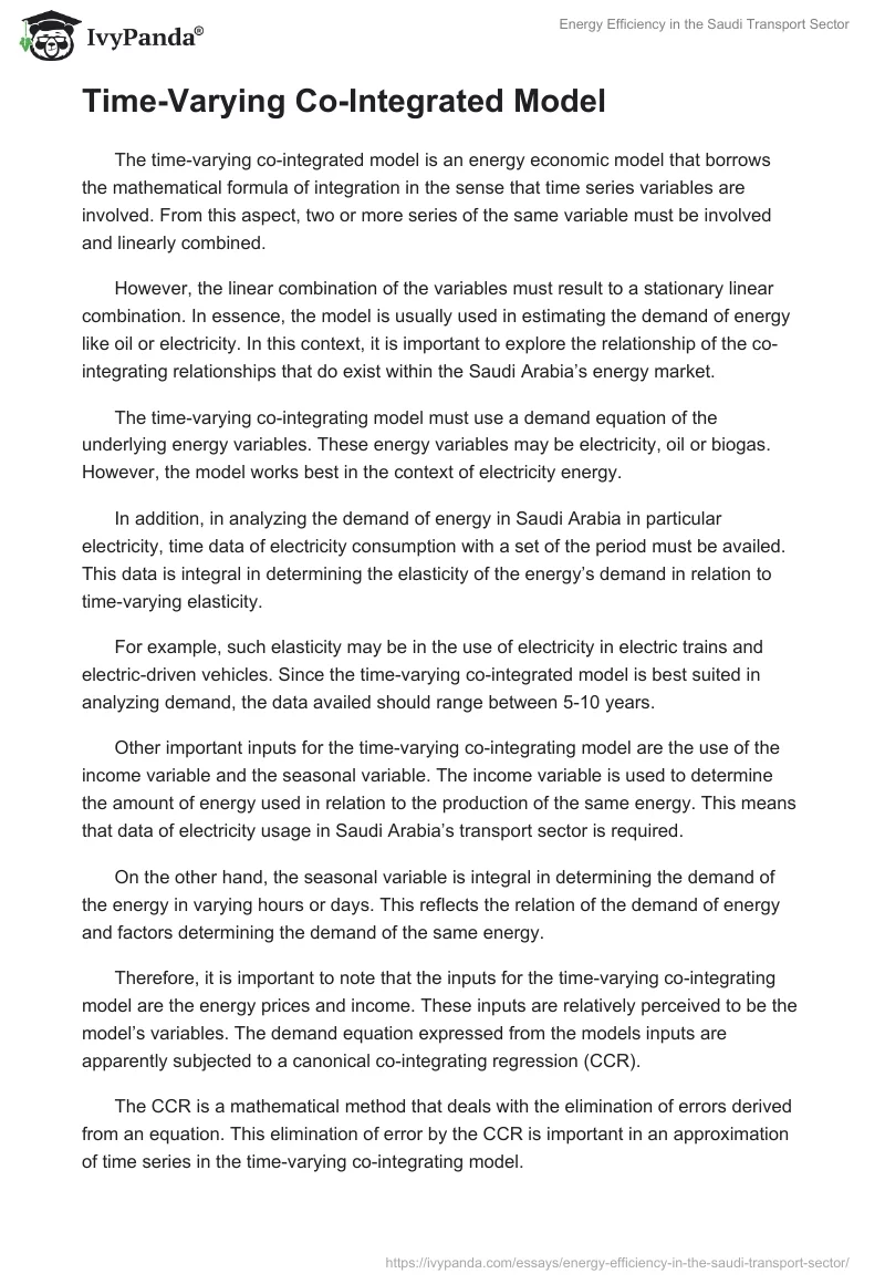 Energy Efficiency in the Saudi Transport Sector. Page 5