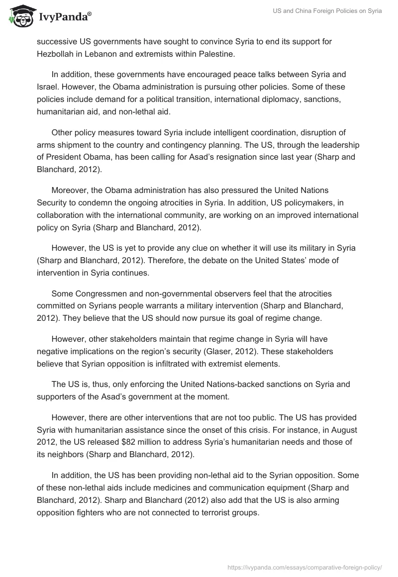 US and China Foreign Policies on Syria. Page 3