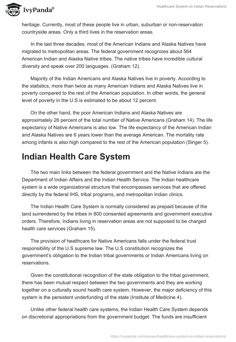 Healthcare System on Indian Reservations. Page 3