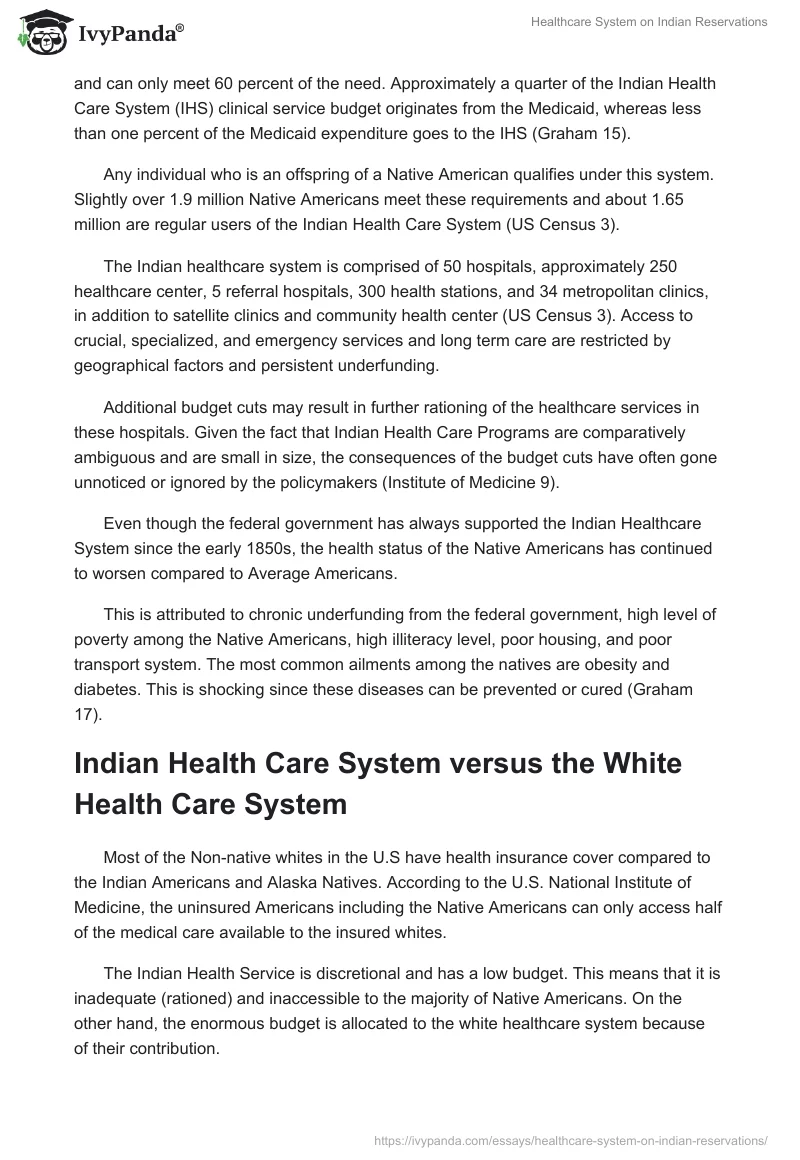 Healthcare System on Indian Reservations. Page 4