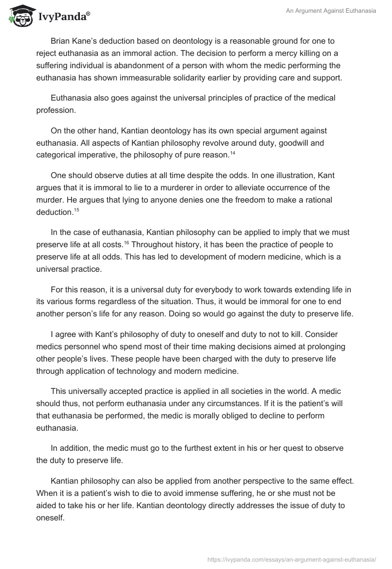 An Argument Against Euthanasia. Page 3