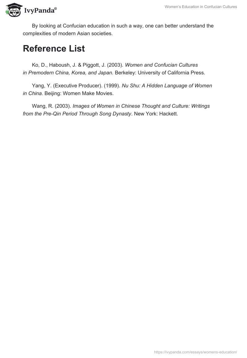 Women’s Education in Confucian Cultures. Page 4