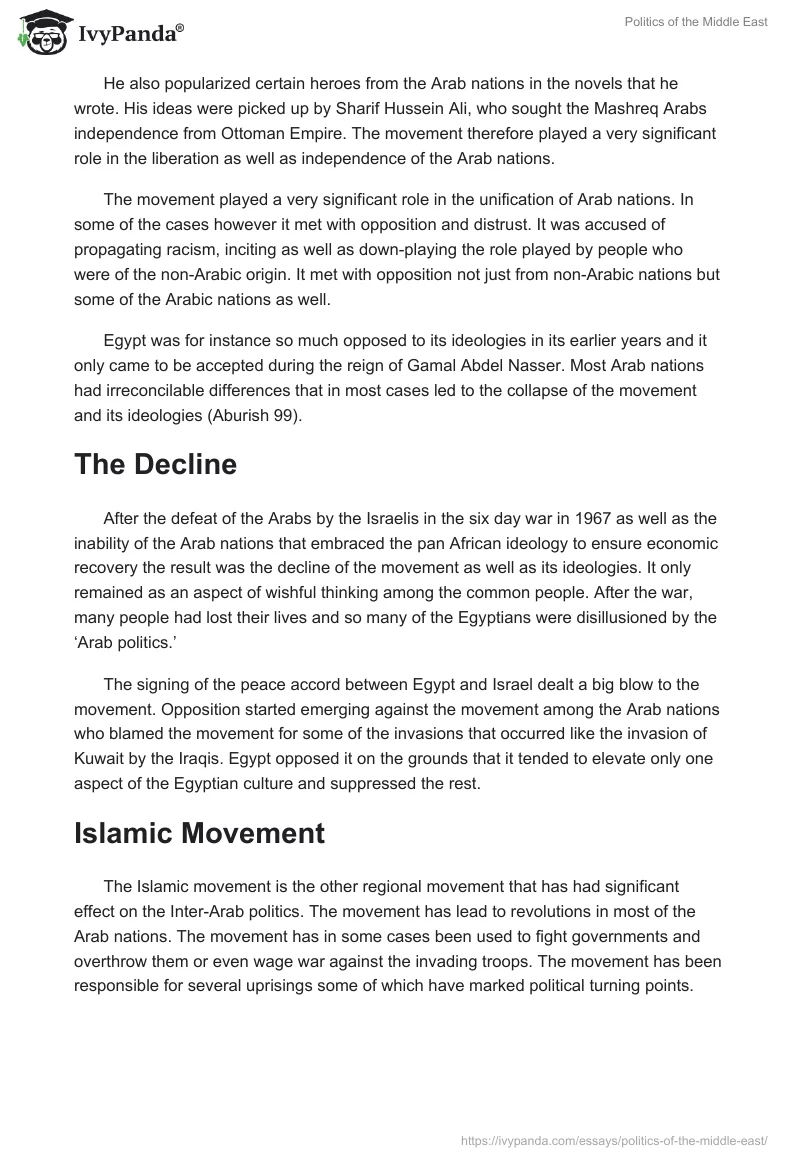 Politics of the Middle East. Page 2
