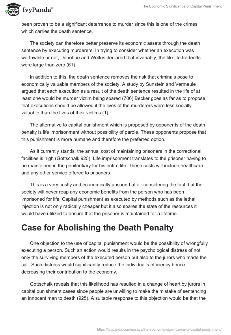 The Economic Significance of Capital Punishment. Page 3