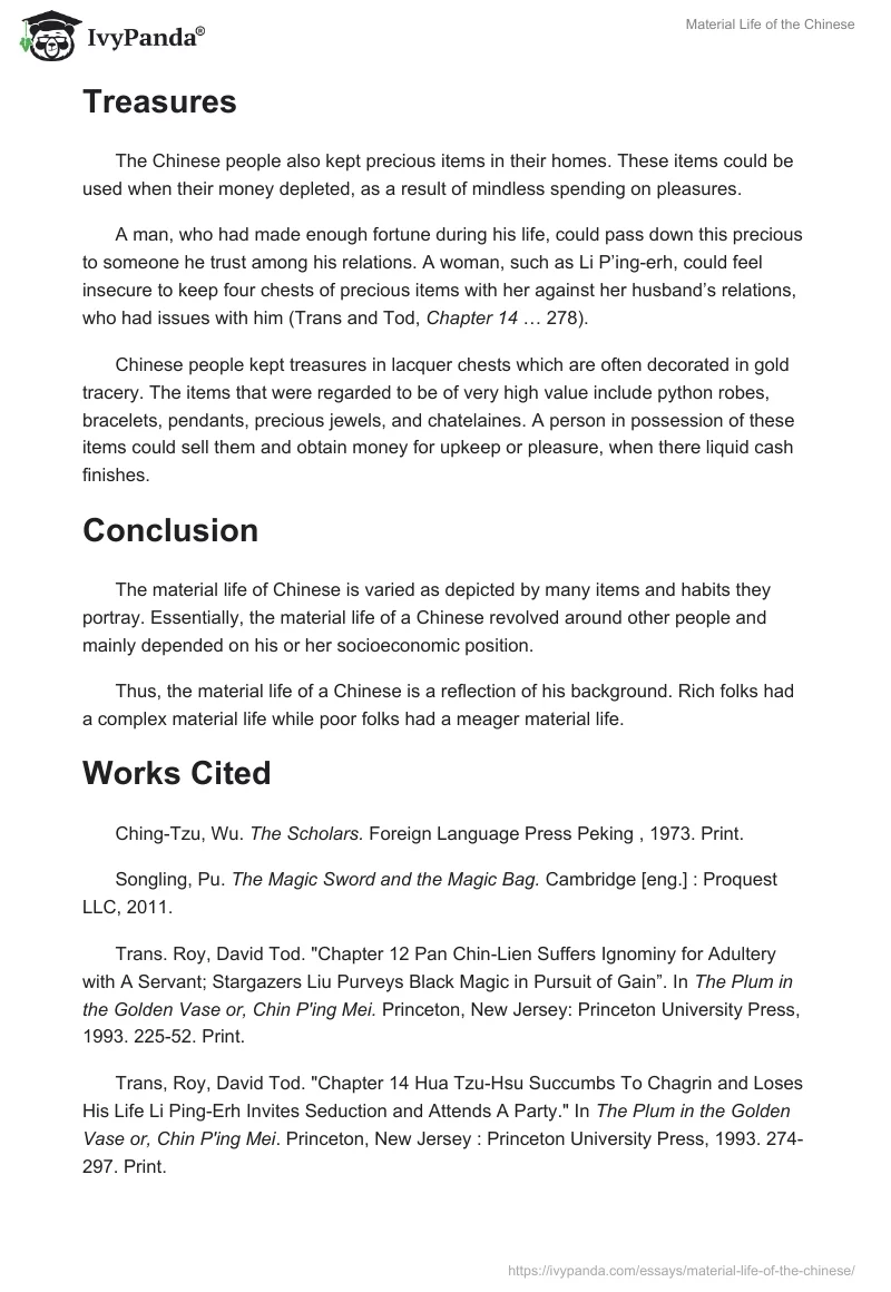 Material Life of the Chinese. Page 5