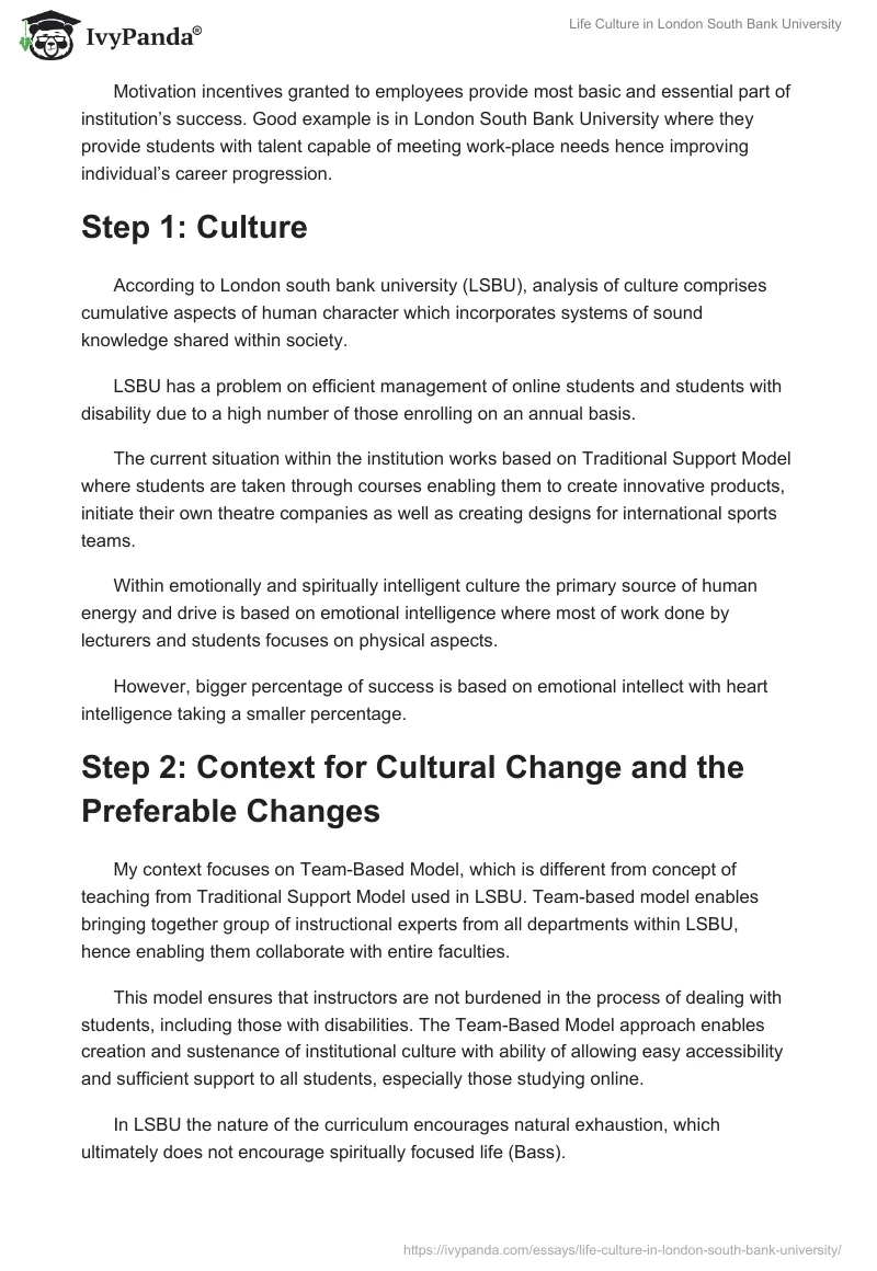 Life Culture in London South Bank University. Page 2