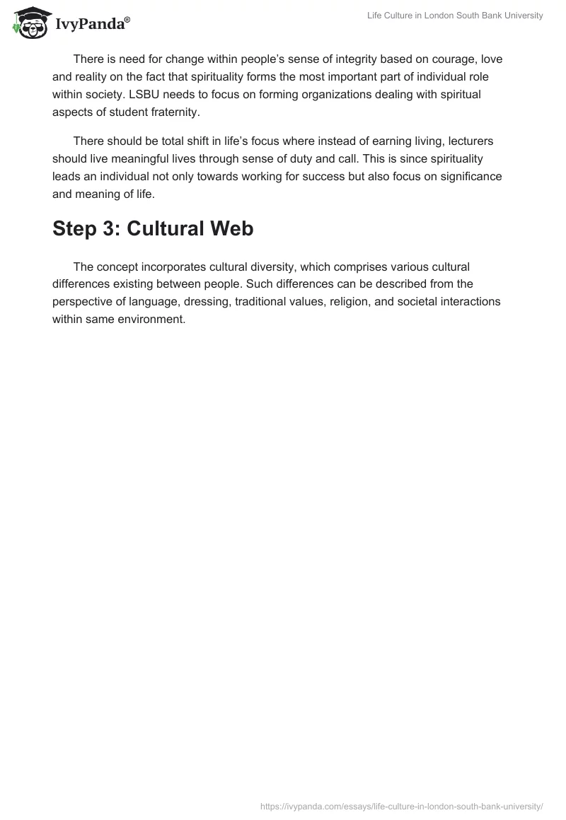 Life Culture in London South Bank University. Page 3