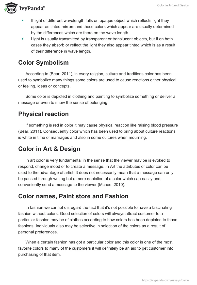 Color in Art and Design. Page 4
