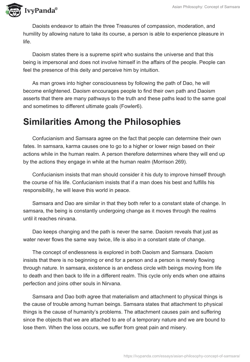 Asian Philosophy: Concept of Samsara. Page 5