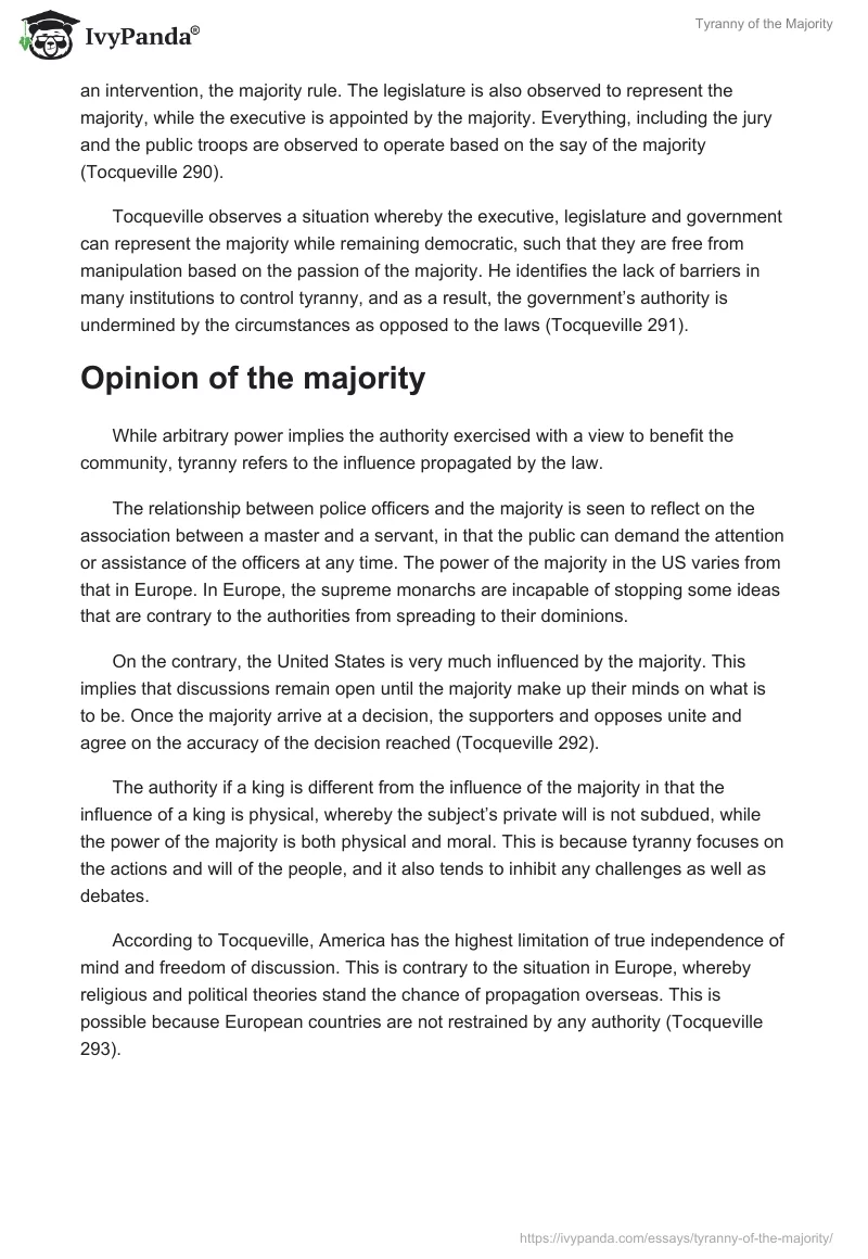 Tyranny of the Majority. Page 2
