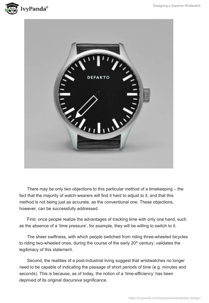 Designing a Superior Wristwatch. Page 5