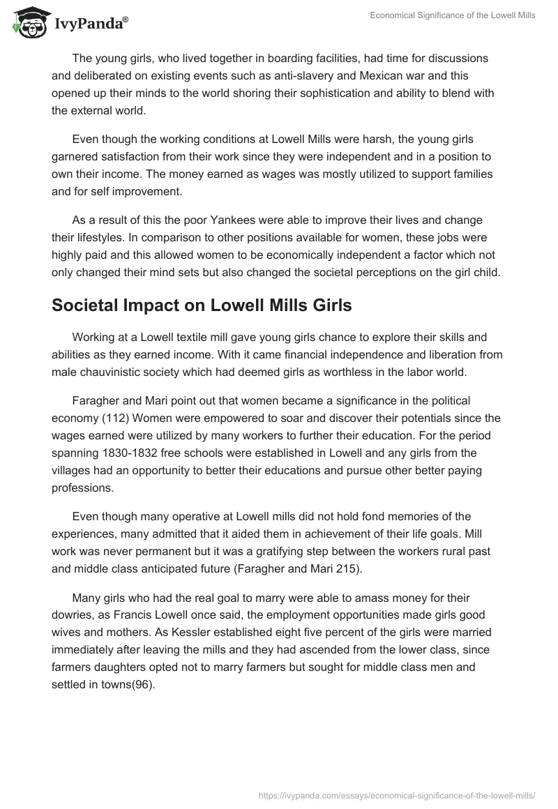 Economical Significance of the Lowell Mills. Page 4