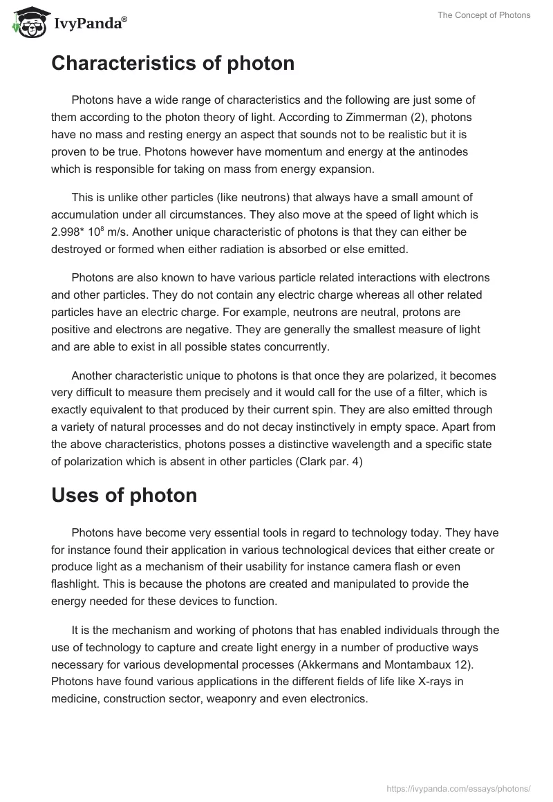 The Concept of Photons. Page 3