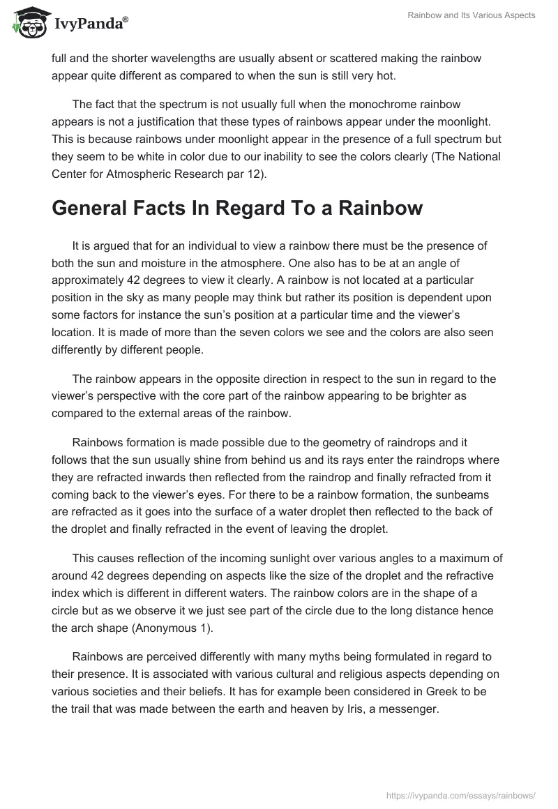 Rainbow and Its Various Aspects. Page 3