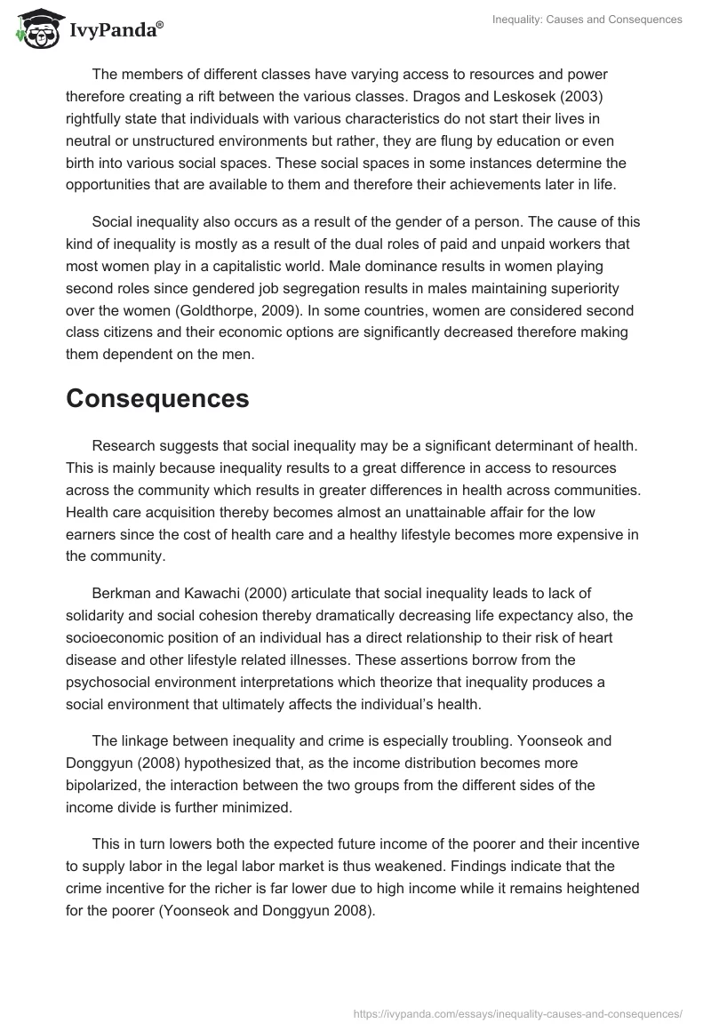 Inequality: Causes and Consequences. Page 3