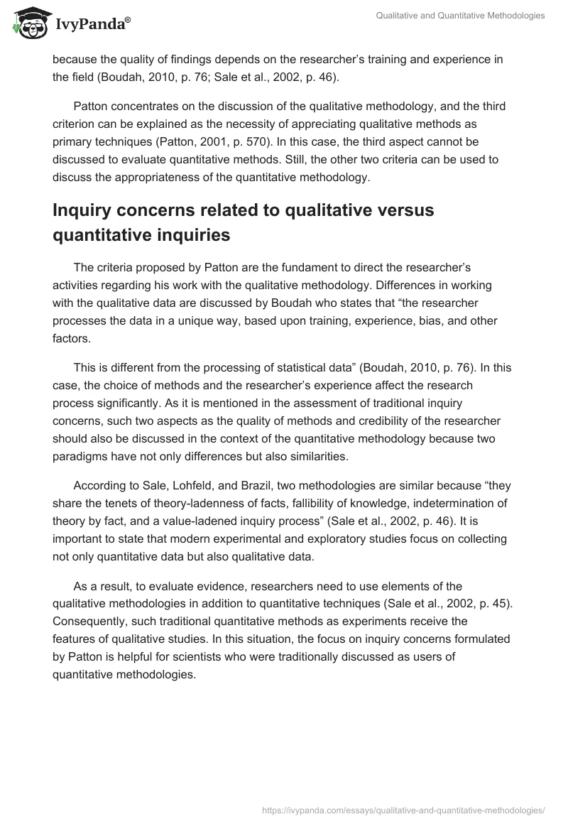 Qualitative and Quantitative Methodologies. Page 3
