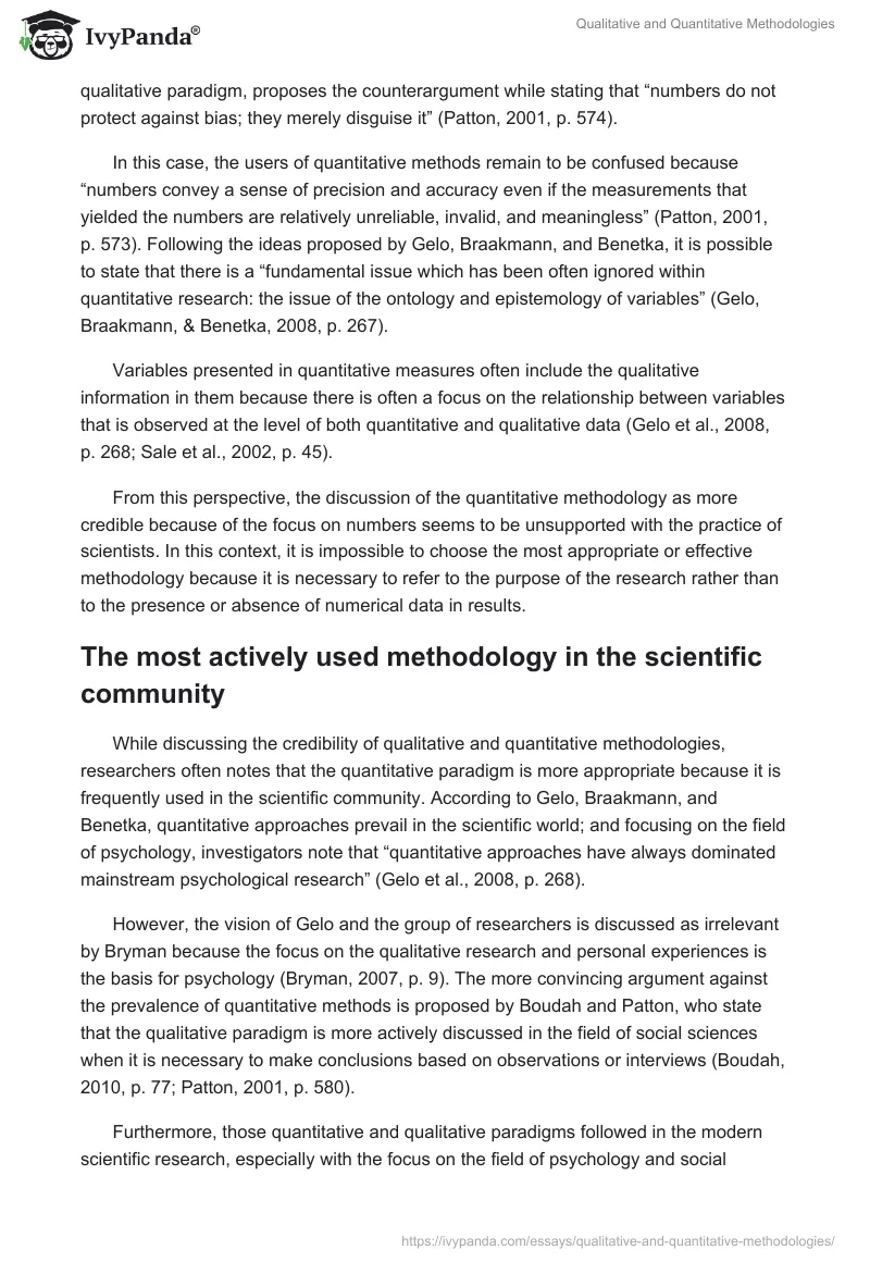 Qualitative and Quantitative Methodologies. Page 5