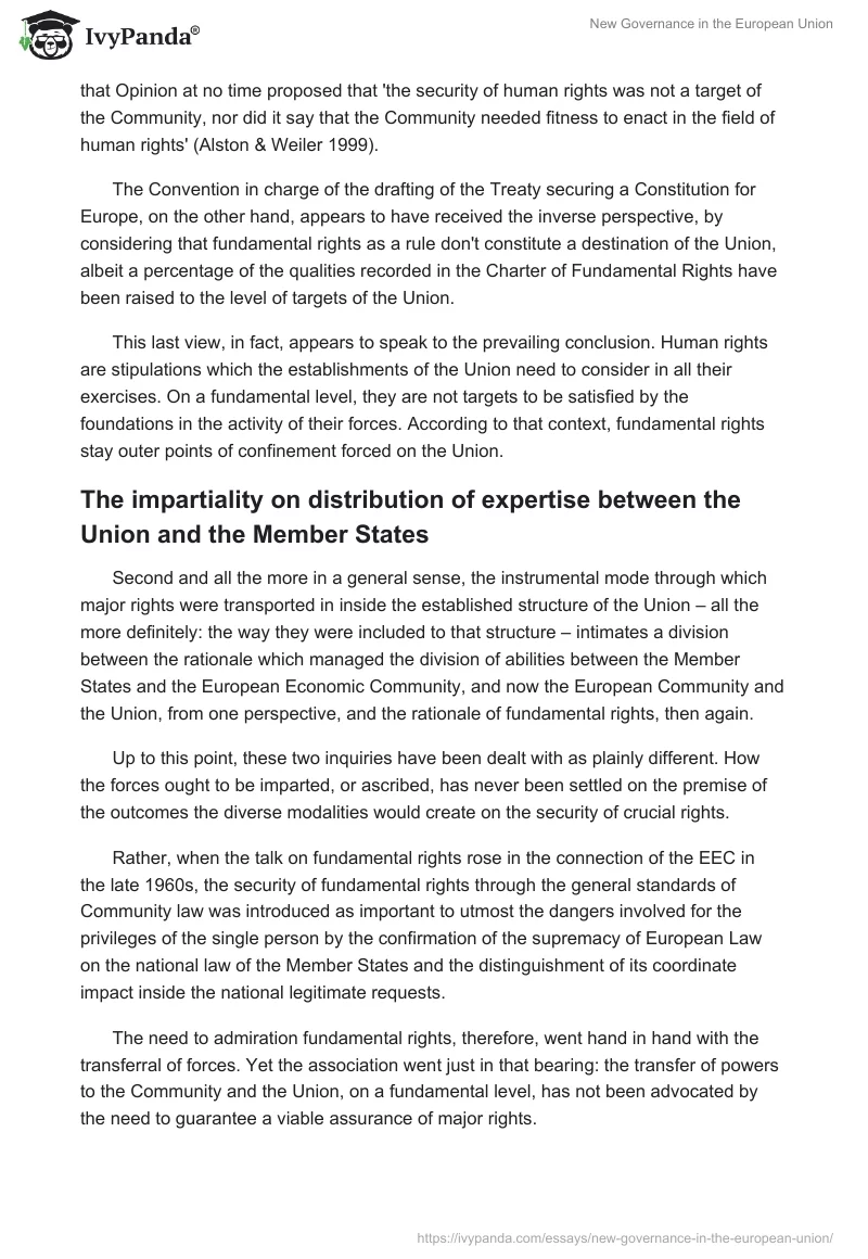 New Governance in the European Union. Page 4