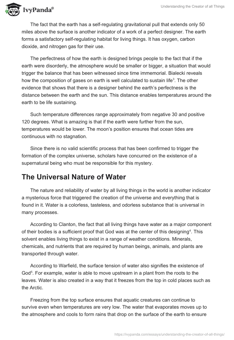 Understanding the Creator of all Things. Page 2