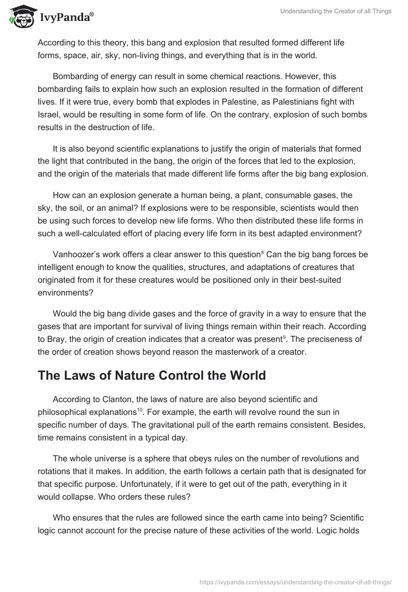 Understanding the Creator of all Things. Page 5