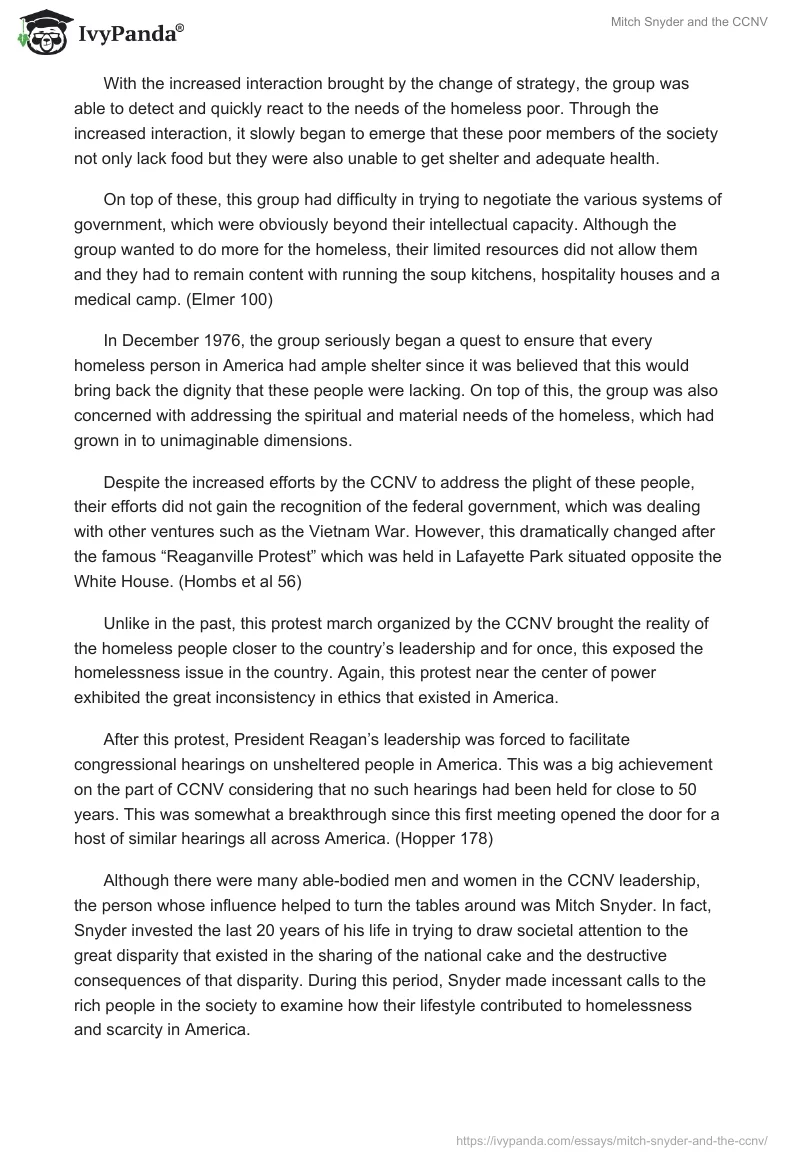 Mitch Snyder and the CCNV. Page 2