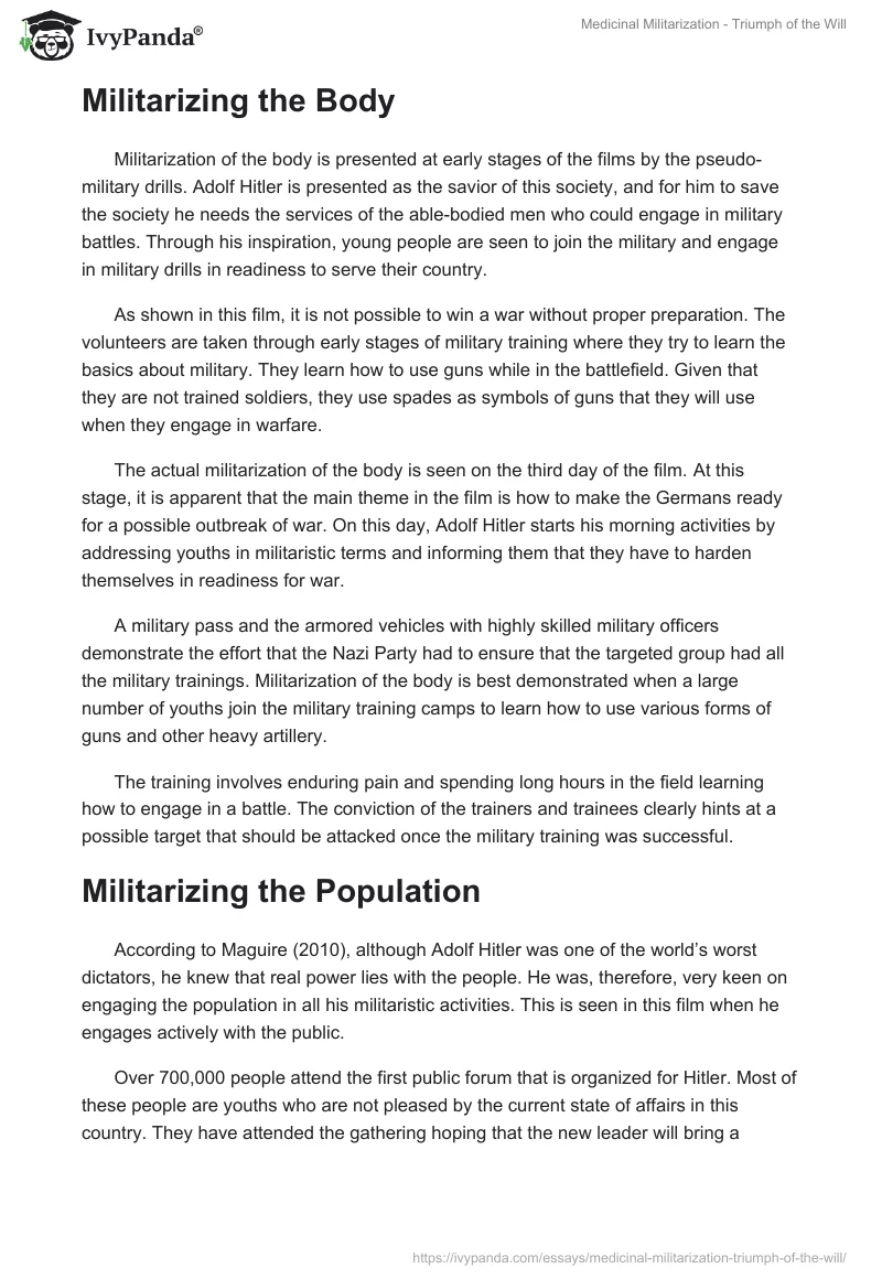Medicinal Militarization - Triumph of the Will. Page 2