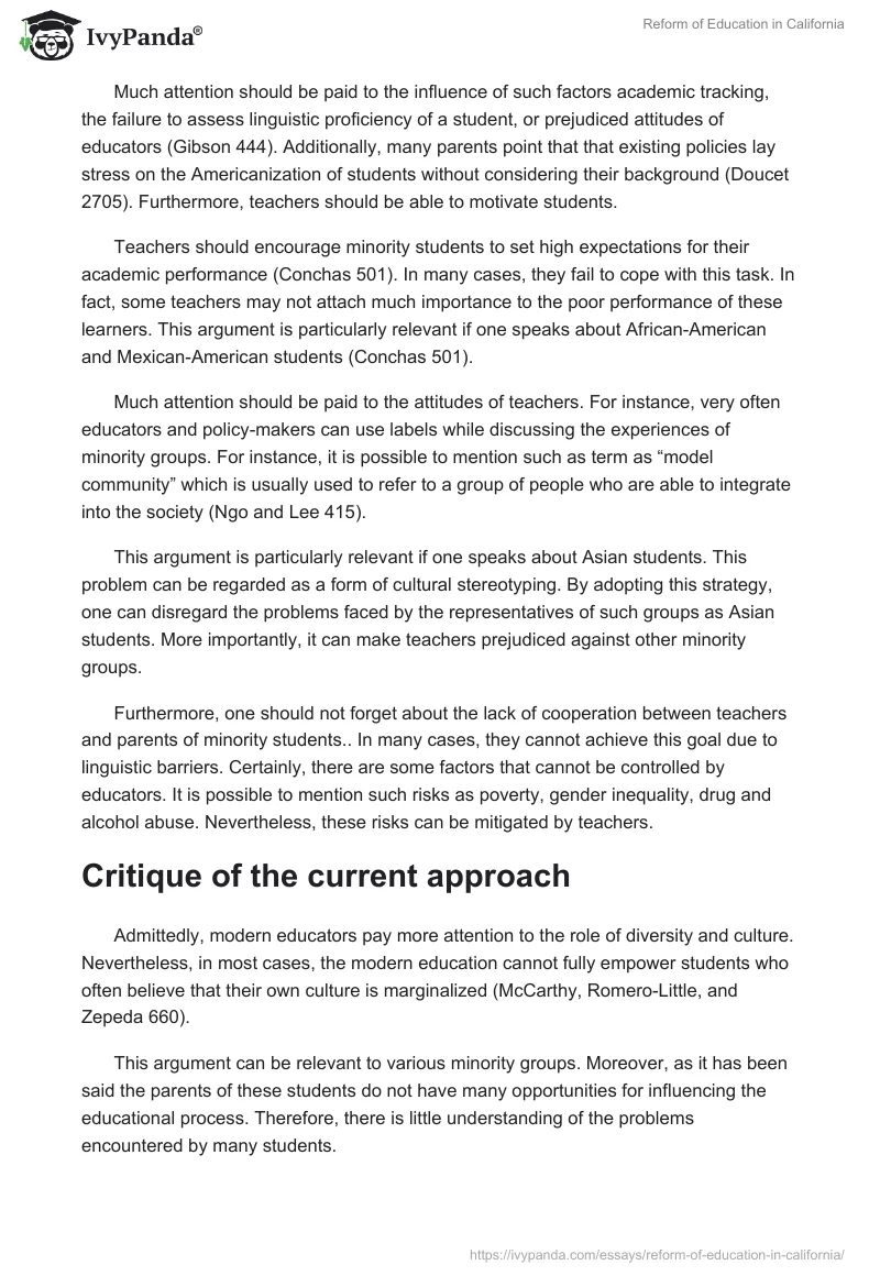 Reform of Education in California. Page 2