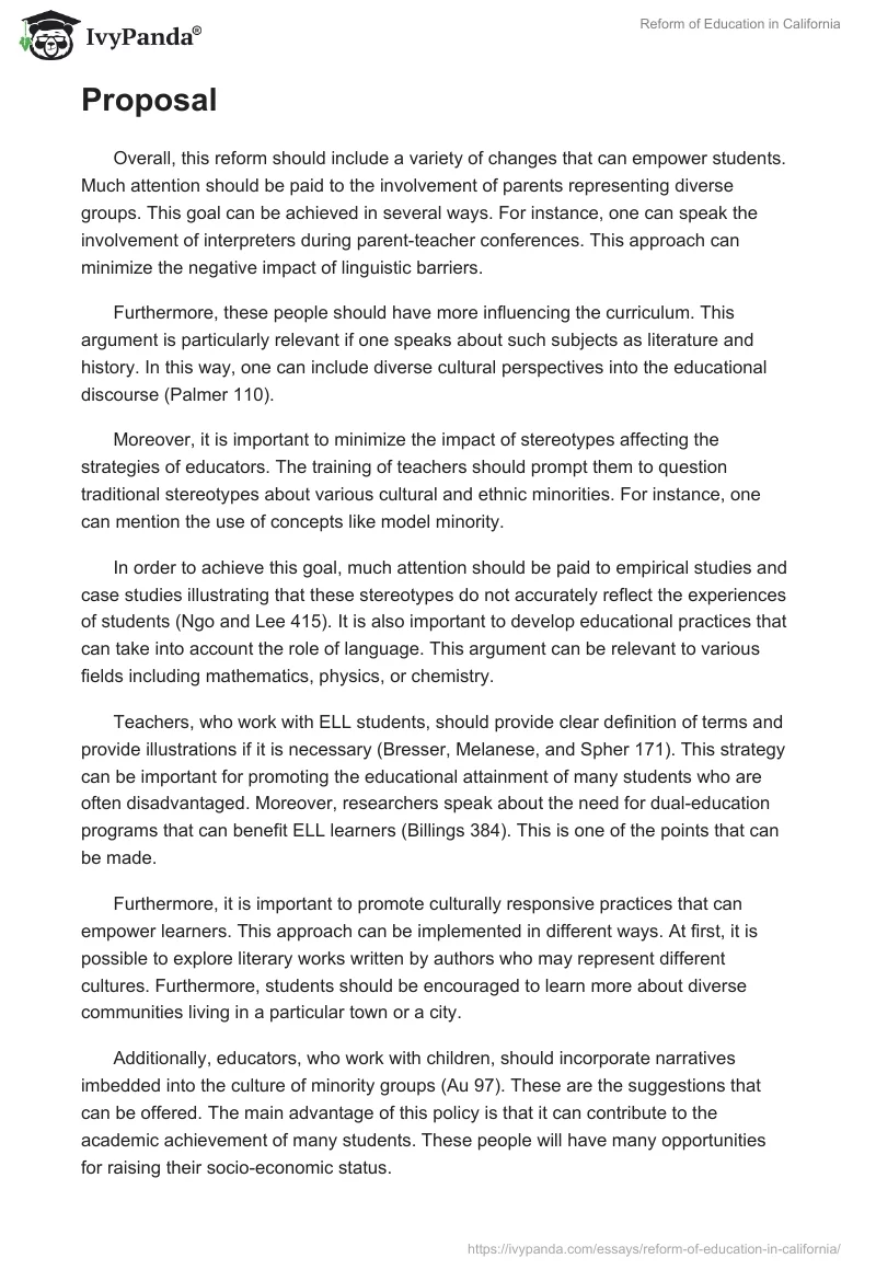 Reform of Education in California. Page 3
