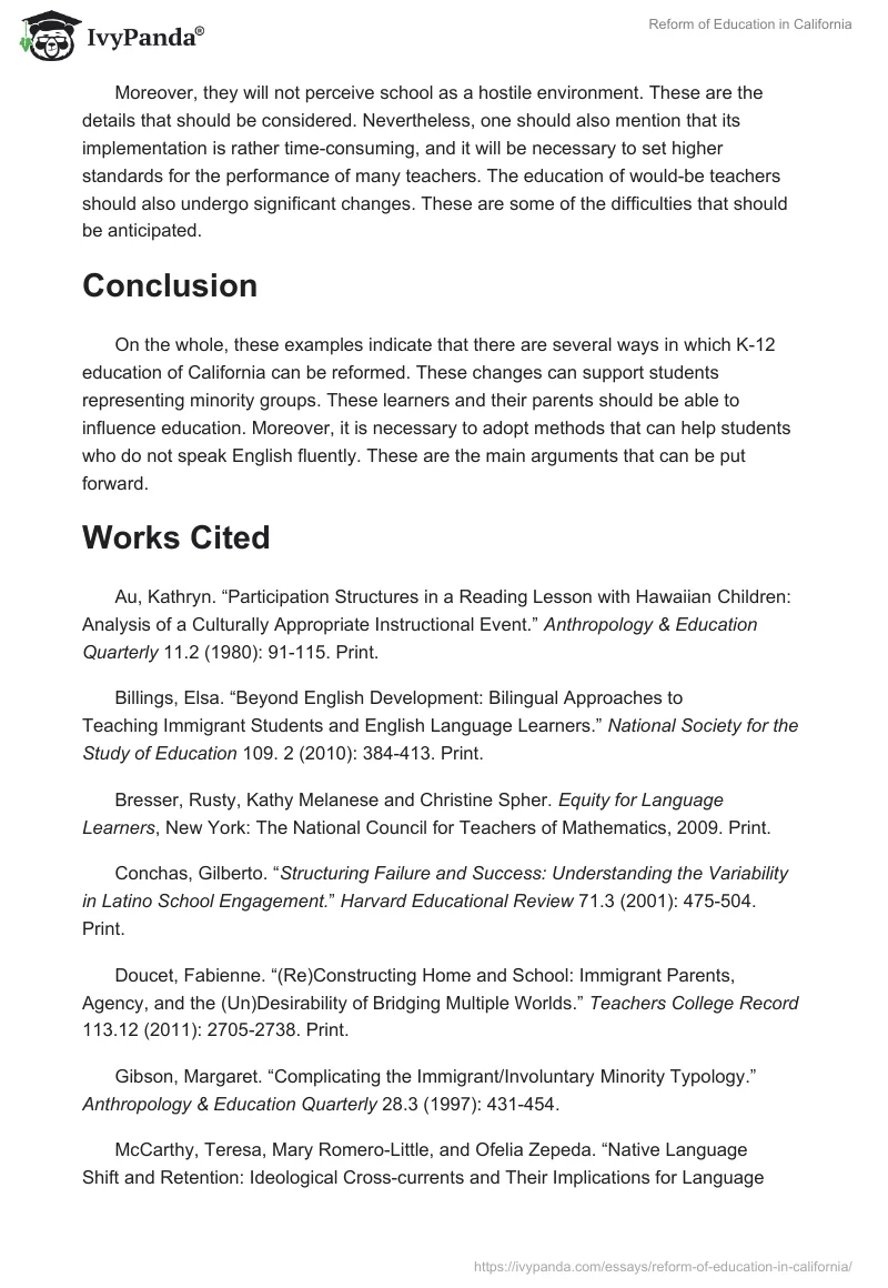 Reform of Education in California. Page 4