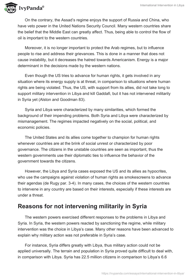 International Intervention in Libya. Page 3