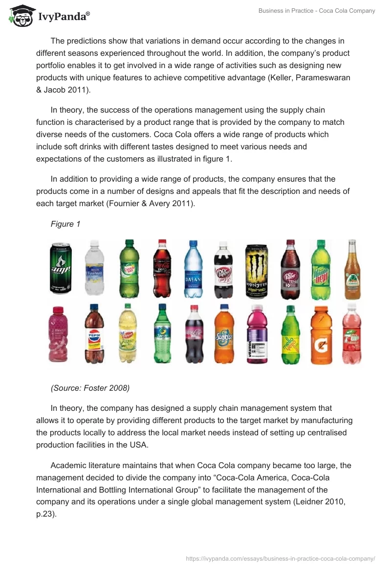 Business in Practice - Coca Cola Company. Page 3