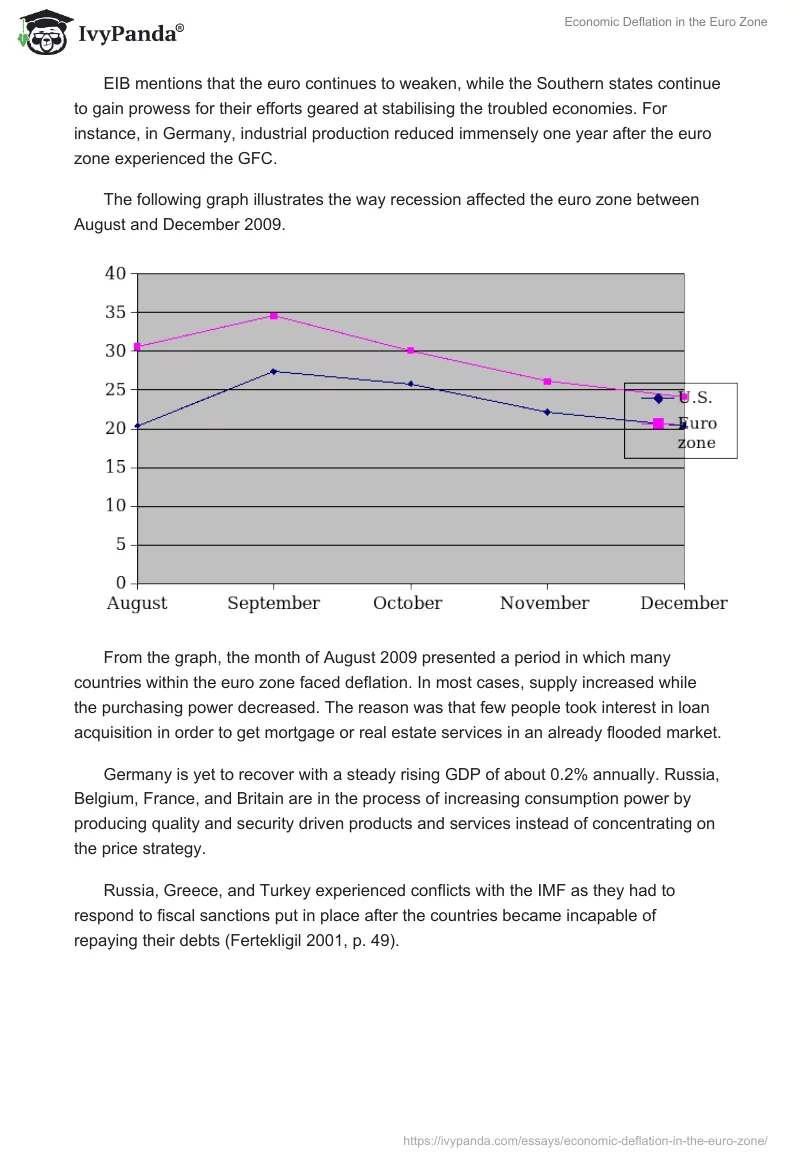 Economic Deflation in the Euro Zone. Page 5