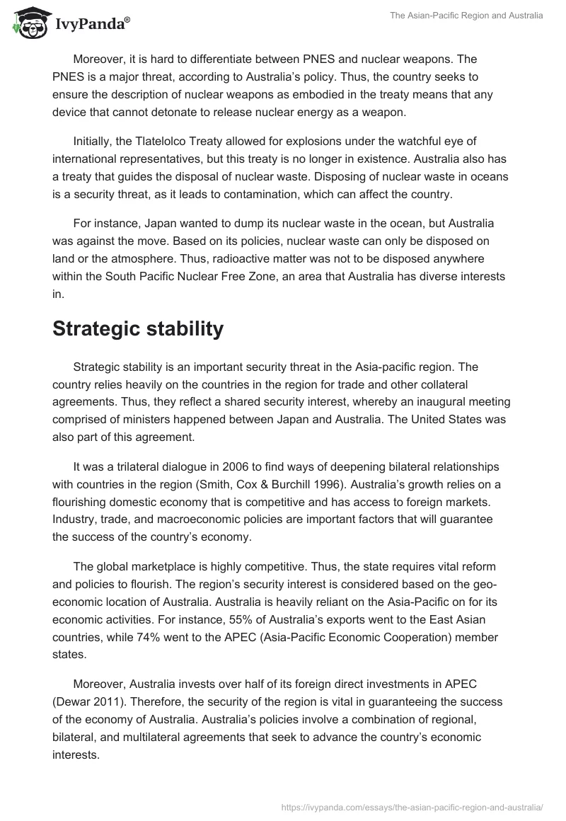 The Asian-Pacific Region and Australia. Page 4
