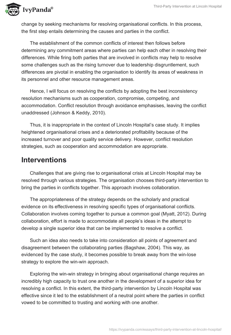 Third-Party Intervention at Lincoln Hospital. Page 2